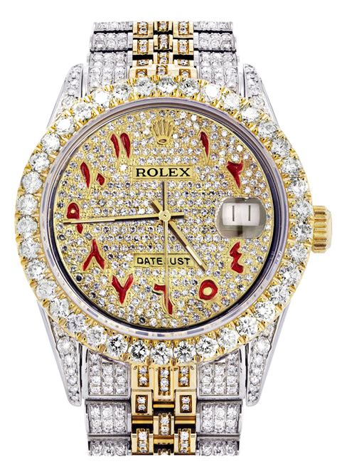 iceset rolex|iced out Rolex 36mm.